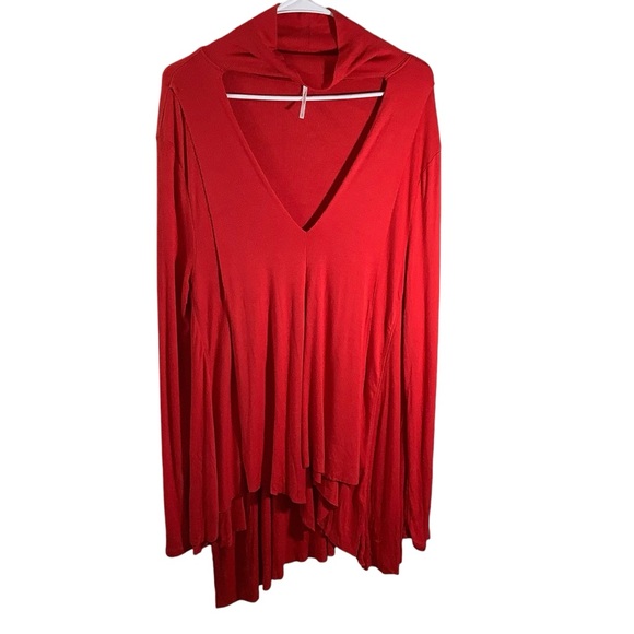 Free People Cut Out Front Tunic Top - Picture 1 of 6